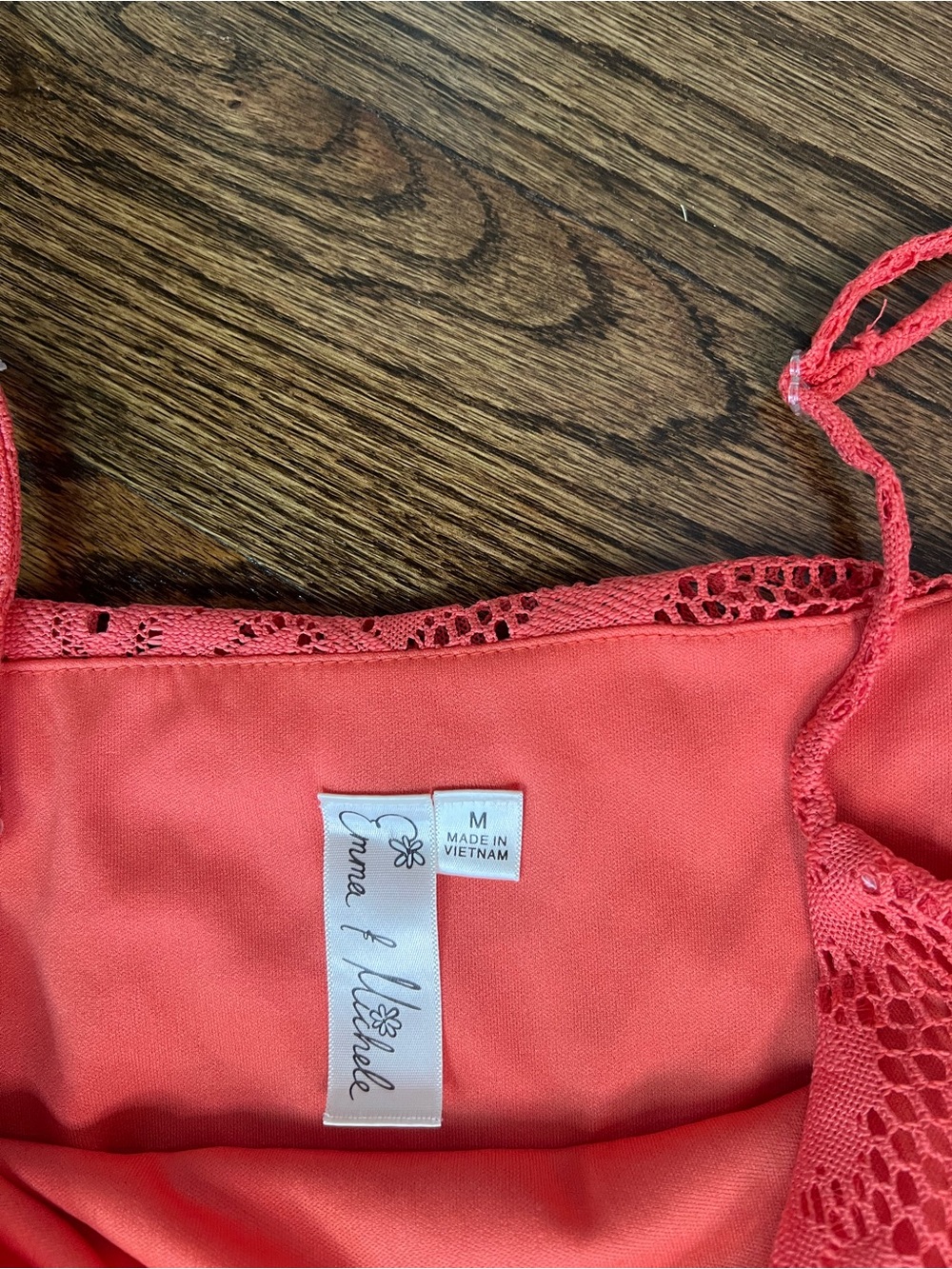Emma & Michele Coral Lace Maxi Dress - Picture 6 of 10